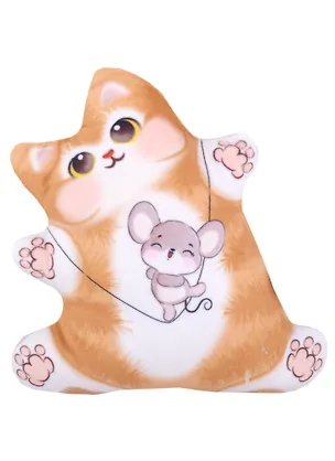 Мягкая игрушка "Котик с мышкой" 2939620