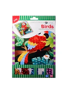 Набор д/аппликации  Greenwich Line "Попугай" с пайетками, стразами AP00257