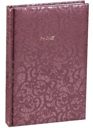 Алфавитная книга А5 80 листов "CALABRIA" бордовая 244401