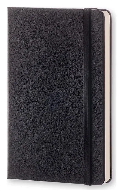 Книга для записей А5, 120 листов в точку "Classic Large", черная, жесткая обложка, резинка, Moleskine 242490 — 3