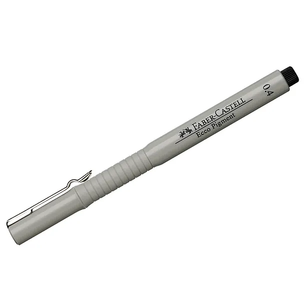 Капиллярная ручка чёрная 0,4 мм, Ecco Pigment, Faber-Castell 219367 — 3