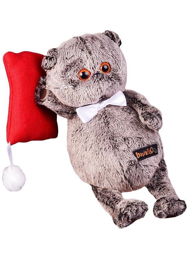Мягкая игрушка Басик в бабочке на красной подушке (26 см) (Kl26-061) 2579008 — 1