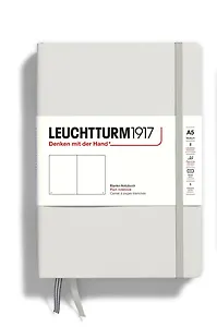 Книга для записей A5 125л нелин. "Medium" тв.обл., Серый светлый, Leuchtturm1917