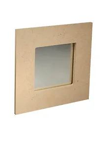 Зеркало №7 из МДФ квадратное (зеркало вынимается) (АН6140089) (22х22см/12х12см)