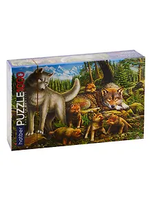 Пазл HATBER Premium 1000 эл. 680х450мм.Семья волков