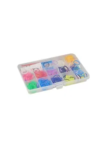 Резиночки для плет. браслетов с инструм. в наборе (11000600) (350шт) (12вид.) (10х17,5см) (кор