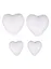Набор сердец из пенопласта  в OPP пакете с подвесом, 4 шт, 4 см(2шт), 6 см(2 шт) 2310-1 — 2616396 — 1