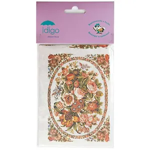 Декупажная карта "Розы в овале" (32х45)