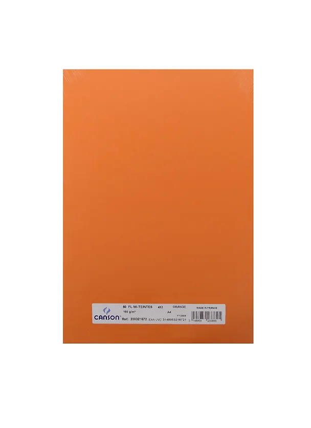 Бумага для пастели А4 "Mi-Teintes" 160г/м2 №453 оранж., Canson 224286 — 1