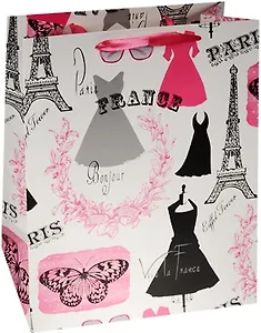 Пакет подарочный бумажный "Glamour", А4