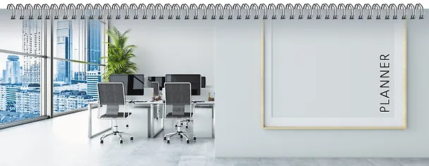 Планинг недат. 56л "Офисные будни" настольный, 7БЦ, глянц.лам, офсет 261155 — 2