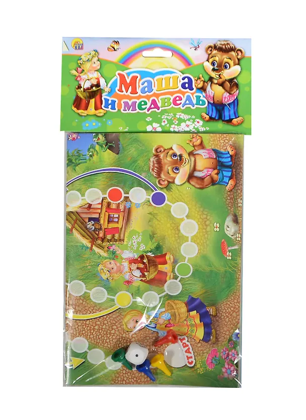 Игра настольная, Рыжий Кот, Мини-игры Маша и Медведь ИН-7167 2416381 — 2