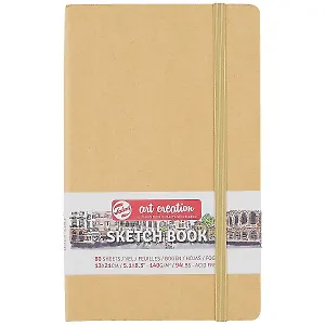 Блокнот для зарисовок 13*21см 80л "Art Creation" 140г/м2, 7БЦ, Крафт, Fabriano 