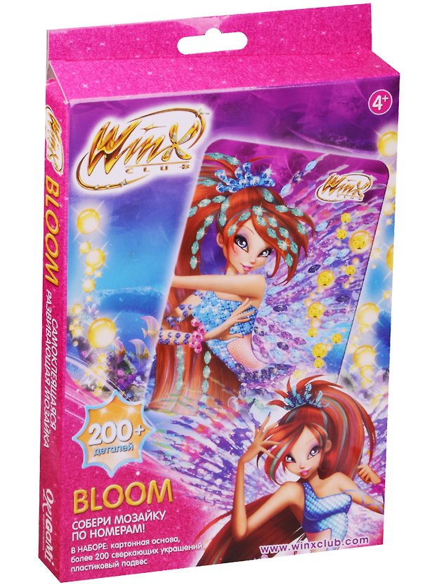 Мозаика Алмазные узоры Winx Bloom (68928) (200 дет.) (Чудо-творчество) (4+) (коробка) (Winx club) 2596866 — 1
