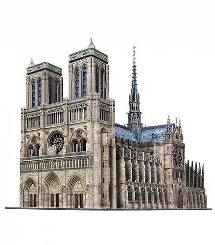 Сборная модель из картона Нотр-Дам де Пари (Notre Dame de Paris) 1/200 325765 — 1