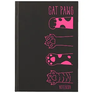 Книга для записей «Кошачьи лапы», 80 листов, А5