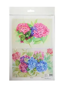 Рисовая карта для декупажа "Гортензии №1" 21*29см