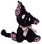 Мягкая игрушка Котик с бантом (Корниш рекс) (черный) (35см) (12-202602-MSHN9_1) — 3156899 — 1