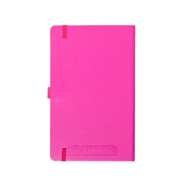 Скетчбук 13*21 80л "Sketchmarker"  фуксия яркая, 140г/м2, слоновая кость, тв.обл. 3012412 — 3