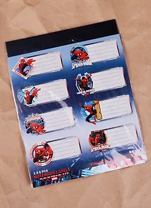 Наклейки для тетрадей "Spiderman"