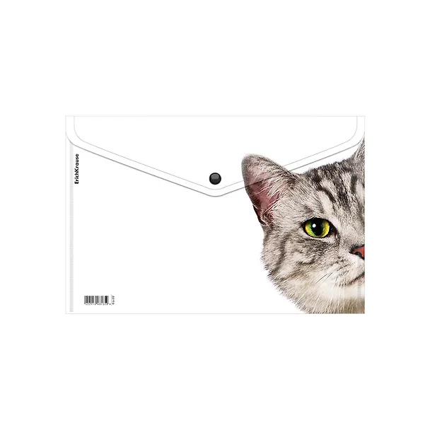 Папка -конверт «Hiding Cats» А4 на кнопке, в ассортименте, Erich Krause 3108838 — 3