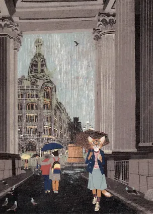 Открытка одинарная "Коты в Петербурге. Зингер" Магни Арт 3045334