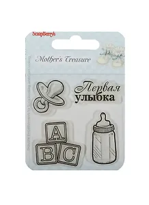 Набор штампов Мамины Сокровища 4 (SCB4907031) (7х7см) (3+) (упаковка)