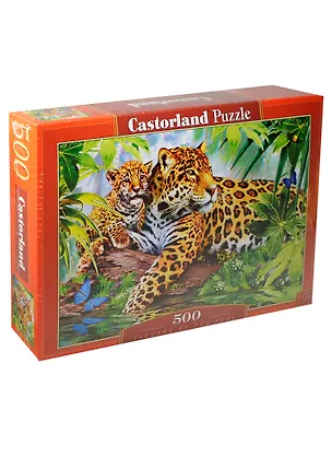 Пазлы 500 B-52011 Ягуары у воды (47х33см) (9+) (коробка) (Castorland) 2419235