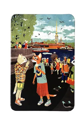 Магнит Коты на стрелке (Санкт-Петербург) (magnet_spb_01) 3107665