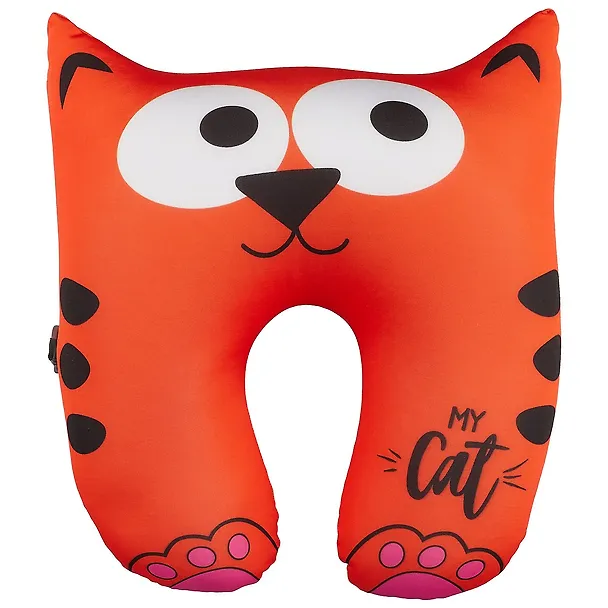 Подушка на шею антистресс «Котик рыжий», (35х30 см) 2604183 — 1