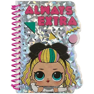 Блокнот А6 48л "LOL" фигурный, спираль, голограф.обложка, европодвес