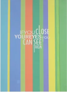 Книга для записей А5 80л "Цветные полосы" карт.обл, на резинке, цветной срез, ассорти