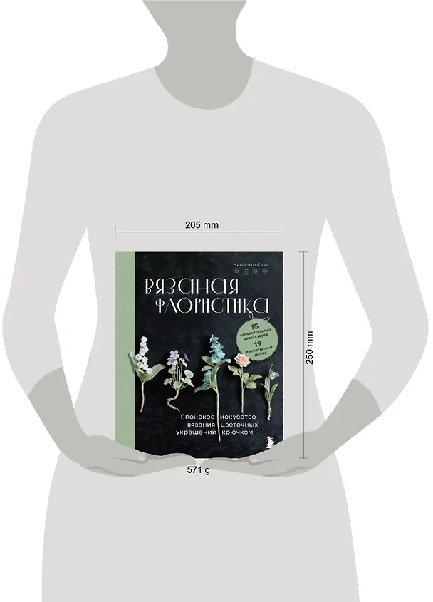 Книга Вязаная флористика. Японское искусство вязания цветочных украшений крючком (Накасато Кана) — 9