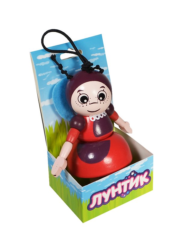 Игрушка деревянная Мила (RY6-1528) (УТ000000509) (персонаж м/ф Лунтик) 2406581 — 1