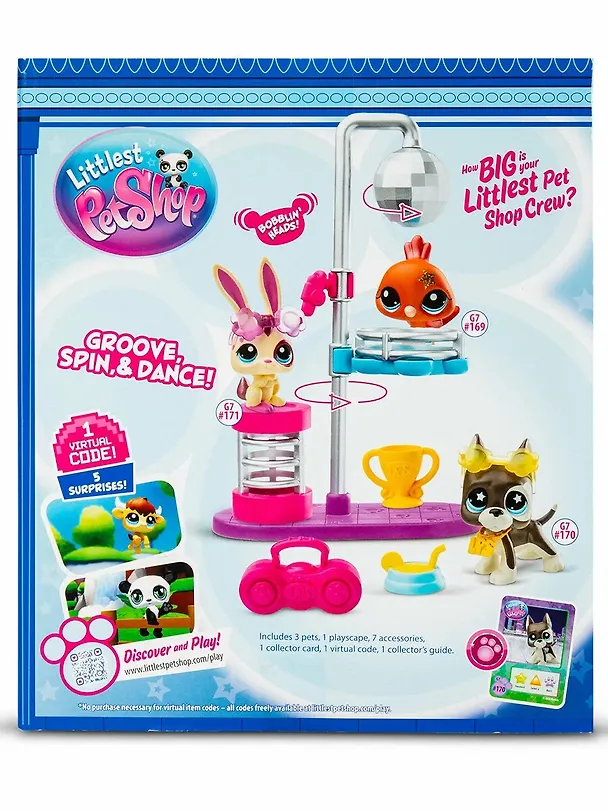 Набор Дискотека три фигурки мини-животных с аксессуарами коллекция Littlest Pet Shop (4+) (коробка) 3127561 — 8