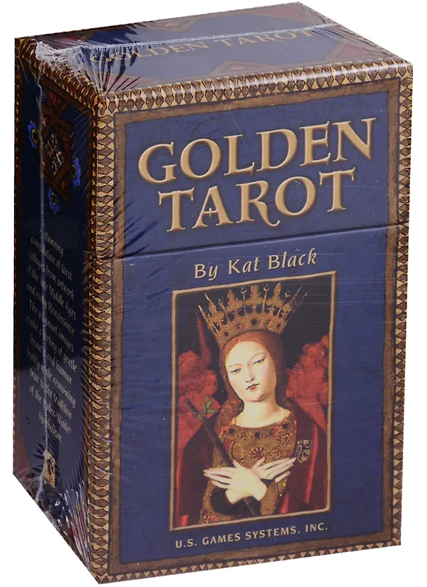 Книга Golden Tarot = Золотое Таро (карты + инструкция на английском и русском языках) (Kathy Black) — 1