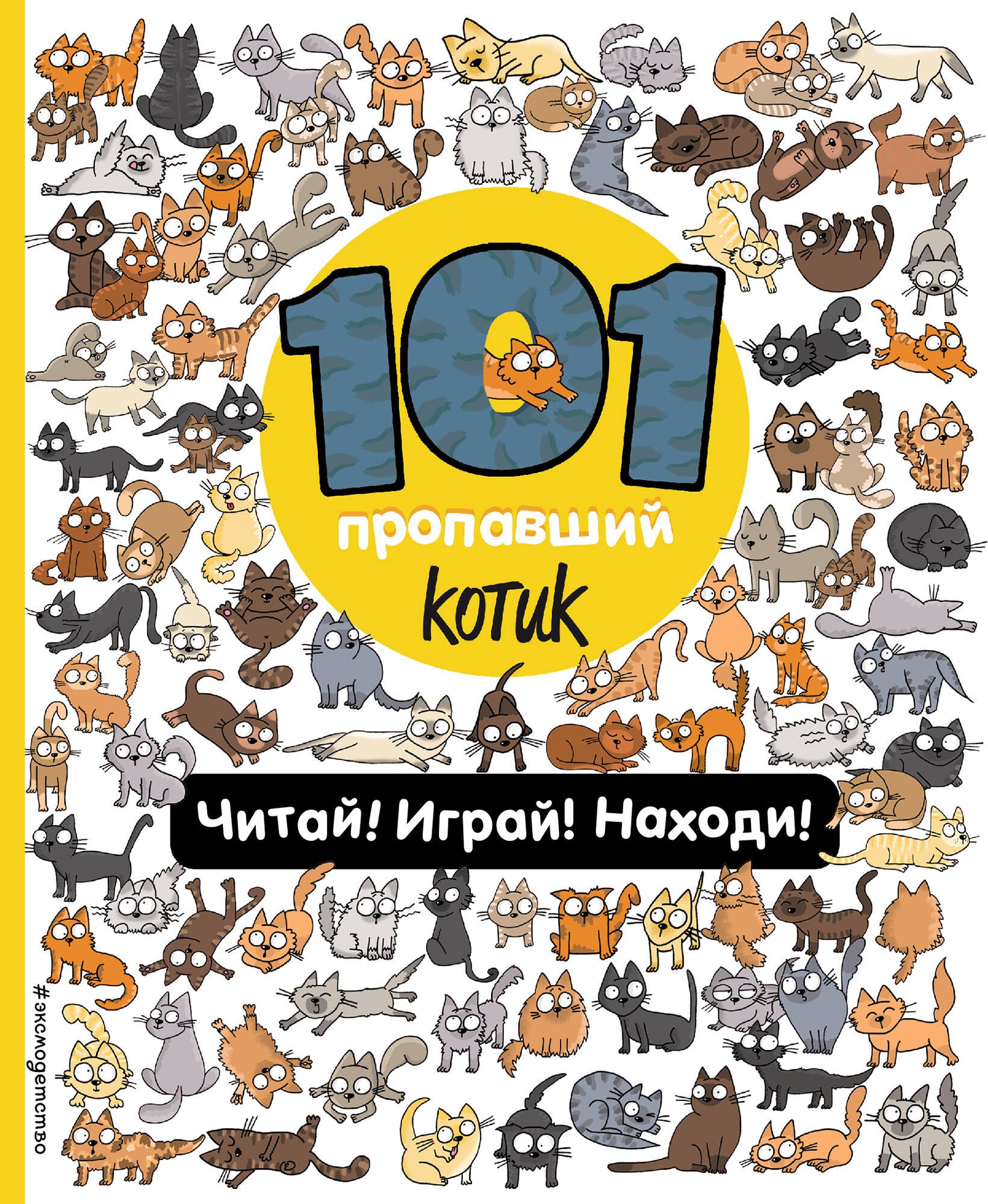 

101 пропавший котик. Читай! Играй! Находи!