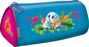 Пенал-косметичка 1отд. "Зайчонок" 21*9*3,5, треугольный, полиэстер, Limpopo