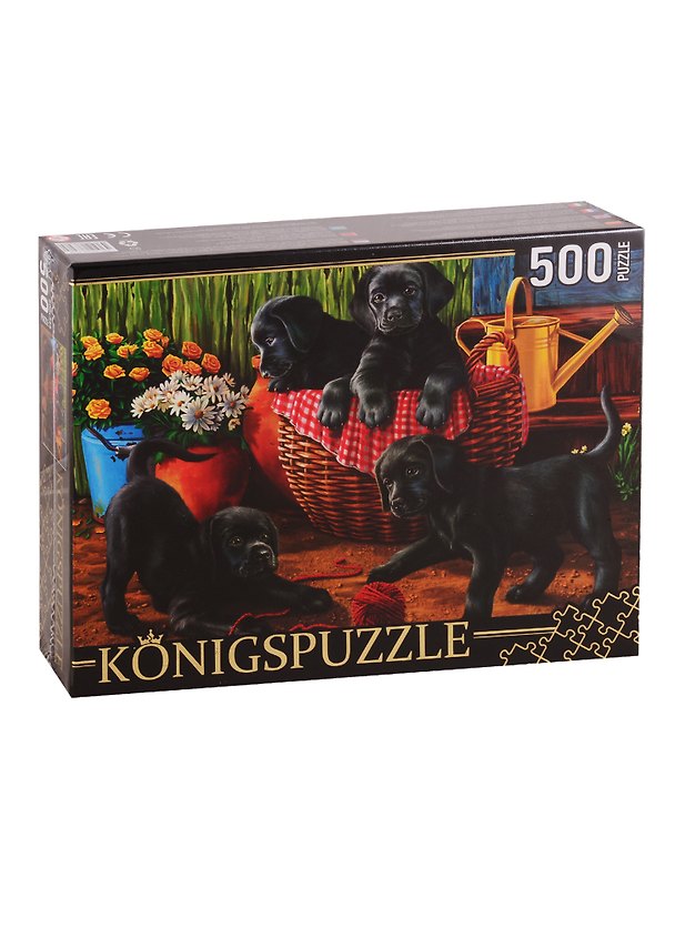 Пазл Щенки лабрадора Konigspuzzle 500 элементов ХК500-6308 2798110 — 1