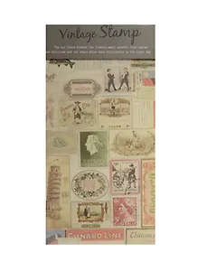 Блокнот А6+ 50л 9*17см "Vintage Stamp" склейка, Haich