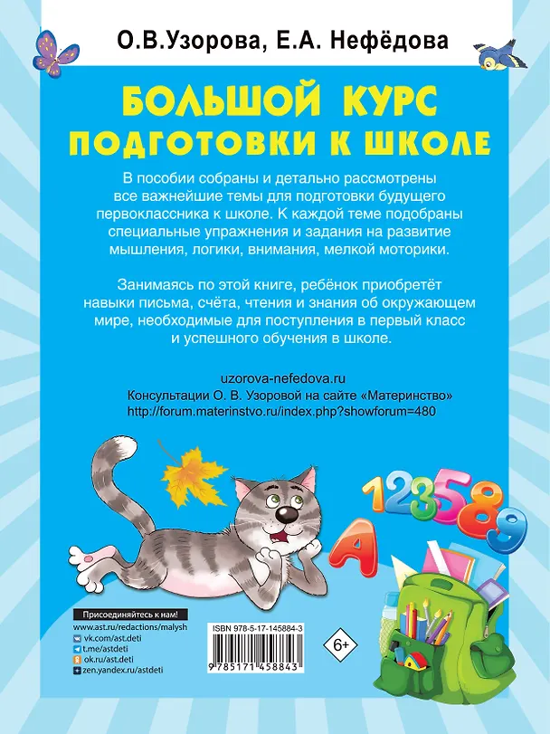 Книга Большой курс подготовки к школе (Ольга Узорова) — 2