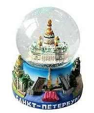 Сноубол "Исаакиевский собор коллаж с Эрмитажем" (h=9см) 311529