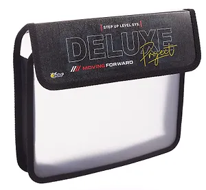 Папка для тетрадей А5 "Deluxe " липучка, Оникс