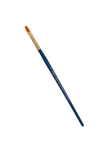 Кисть художественная Галерея, синтетика, плоскоовальная, короткая ручка №4, Гамма