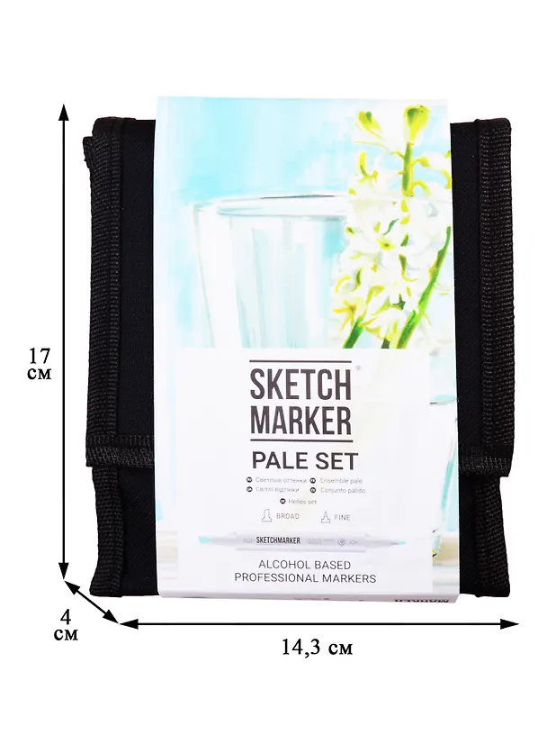 Маркеры 12цв "Pale" сумка-органайзер, Sketchmarker 257860 — 3