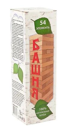 Башня. 54 детали (береза) 3068904
