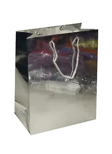 Пакет подарочный бумажный А4 26*32*12 "Кожа" металлик, нейтр, мат. ламинат, Хансибэг