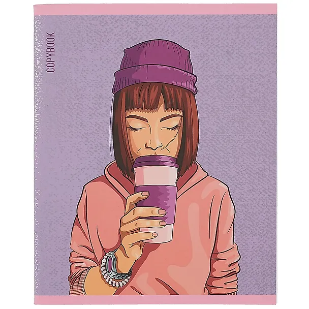 Тетрадь общая «Girls style», 48 листов в клетку, A5, в ассортименте - Listoff 2900948 — 6