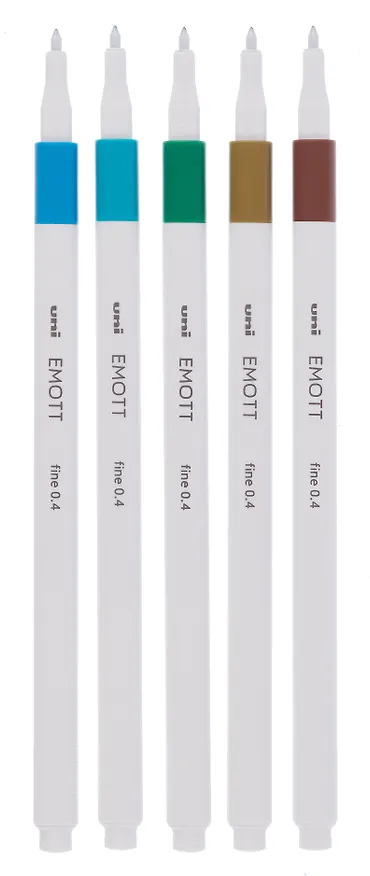 Линеры 05цв "EMOTT. Island Color" 0,4мм, пласт.уп., UNI 3121619 — 5