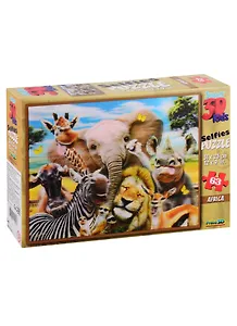 Пазл 63 Super 3D KidsАфрика селфи 2 (Africa Selfies).